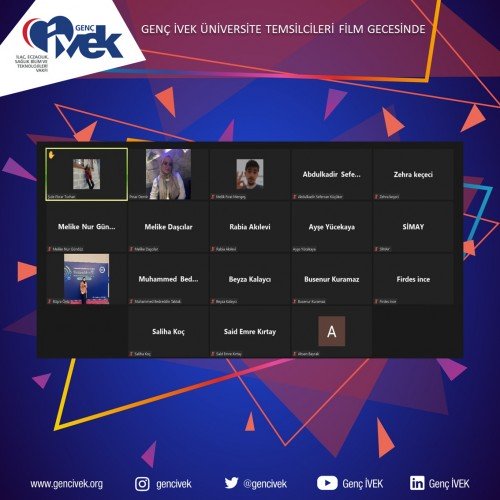 Genç İVEK Üniversite Temsilcileri Film Gecesinde