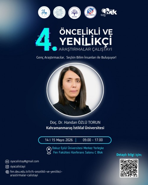 4. Öncelikli ve Yenilikçi Araştırmalar Çalıştayı Konuşmacımız: Doç. Dr. Handan ÖZLÜ TORUN