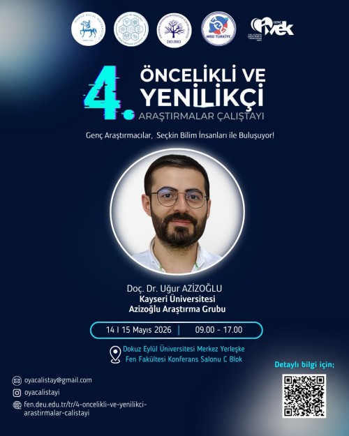 4. Öncelikli ve Yenilikçi Araştırmalar Çalıştayı Konuşmacımız: Doç. Dr. Uğur Azizoğlu