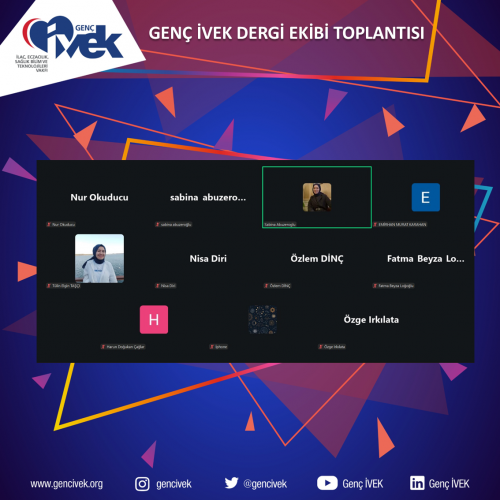 Genç İVEK Dergi Ekibi Toplantısı