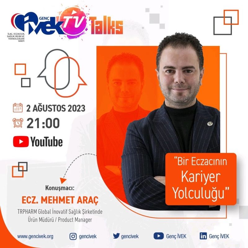  Genç İVEK TV Talks-“Bir Eczacının Kariyer Yolculuğu” 