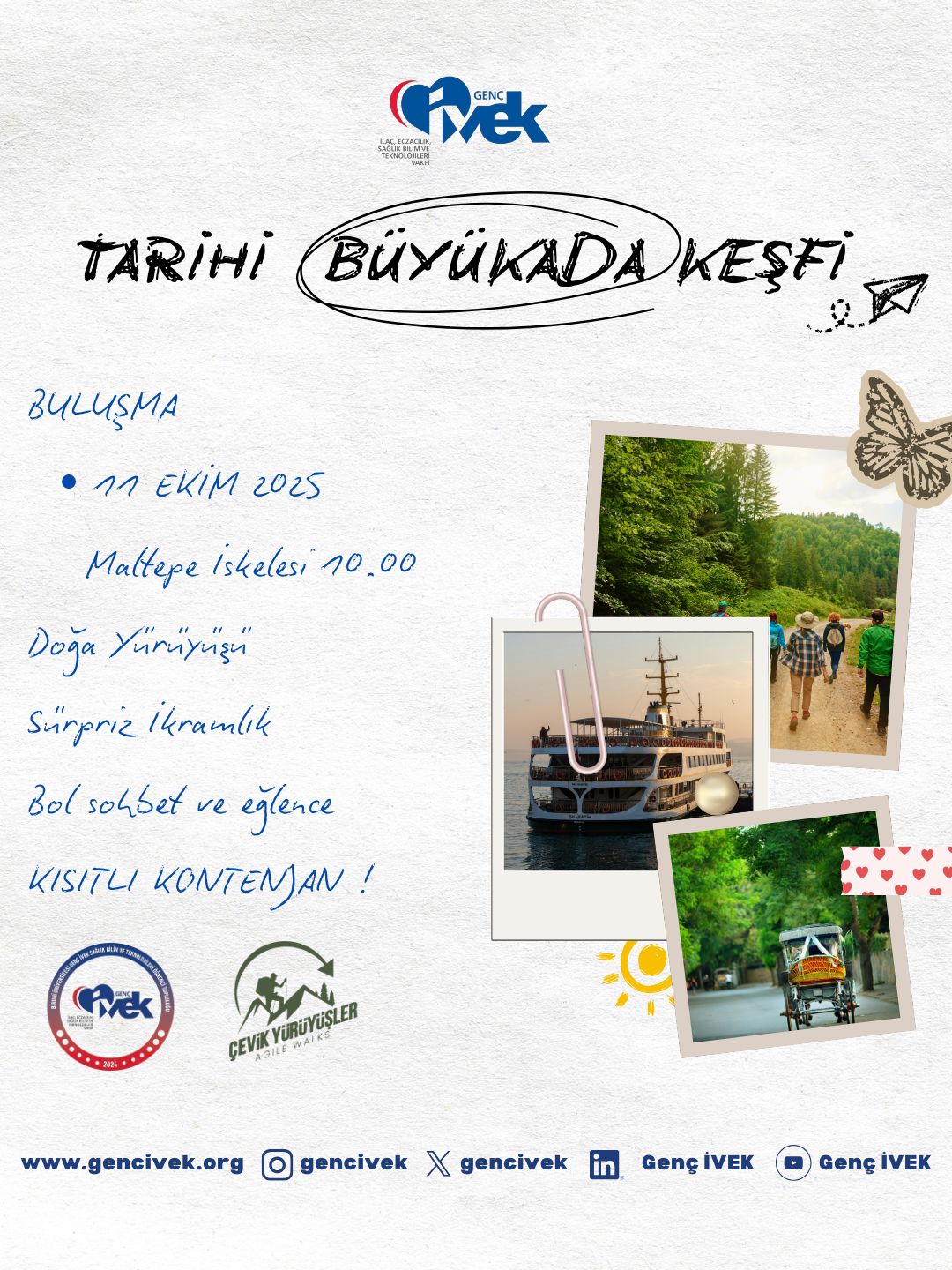  Genç İVEK Biruni Üniversitesi Öğrenci Topluluğu Büyükada Gezisi 