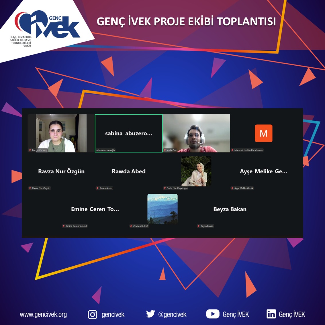  Genç İVEK Proje Ekibi Toplantısı 