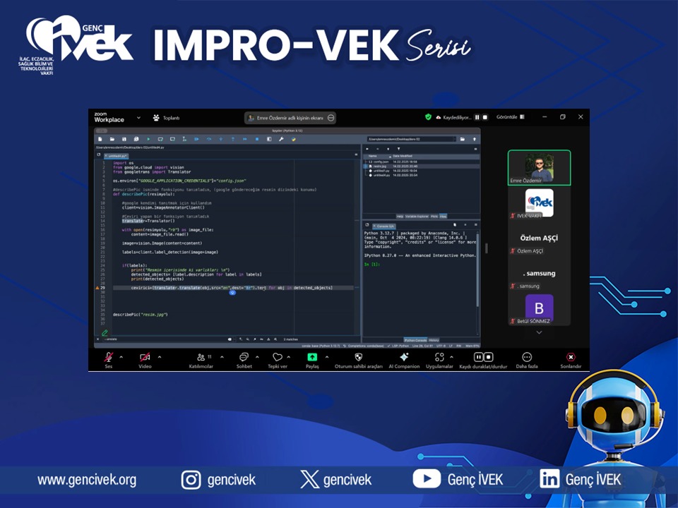  IMPRO-VEK Serisi Bilişim Kampı’nda 3. Dersimizi Tamamladık! 