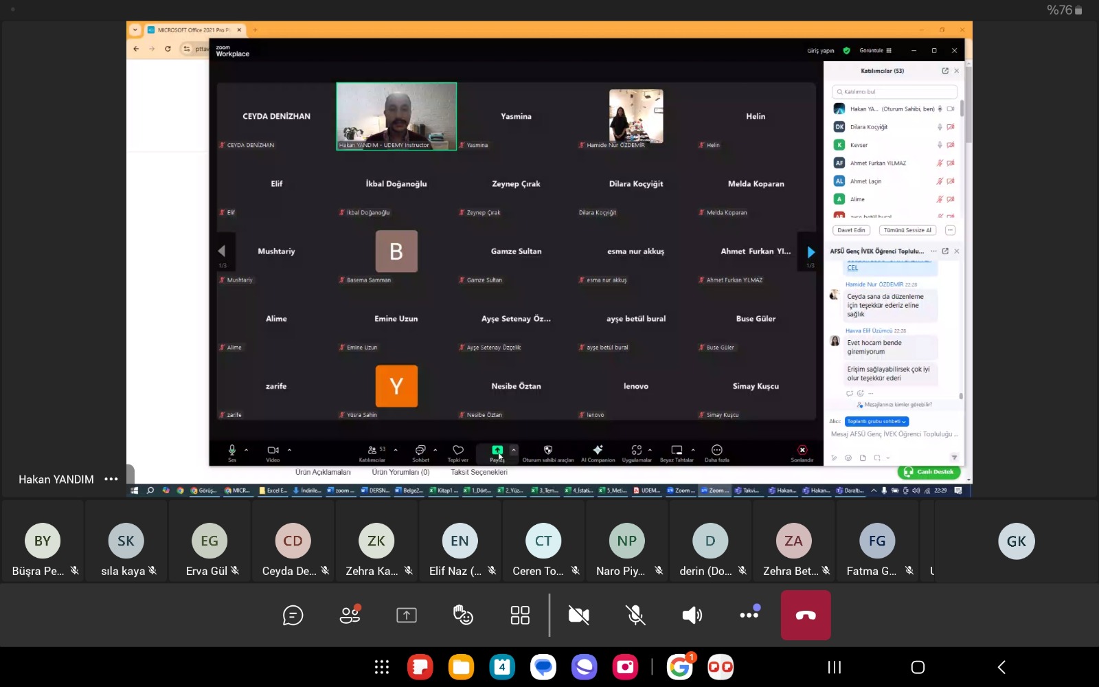  Sn. Hakan Yandım ile Excel Eğitimi 
