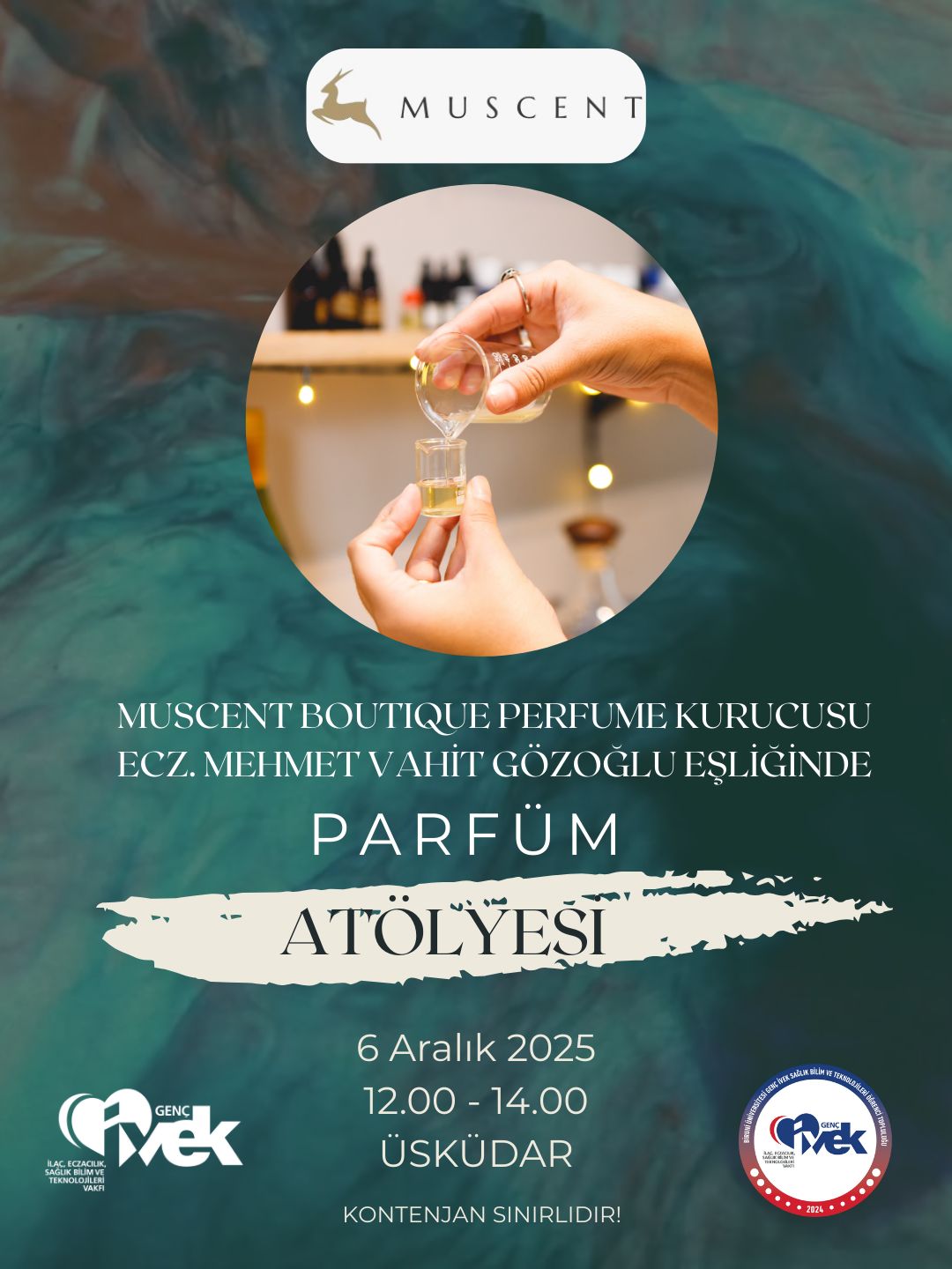  Genç İVEK Biruni Üniversitesi Öğrenci Topluluğu Parfüm Atölyesi! 