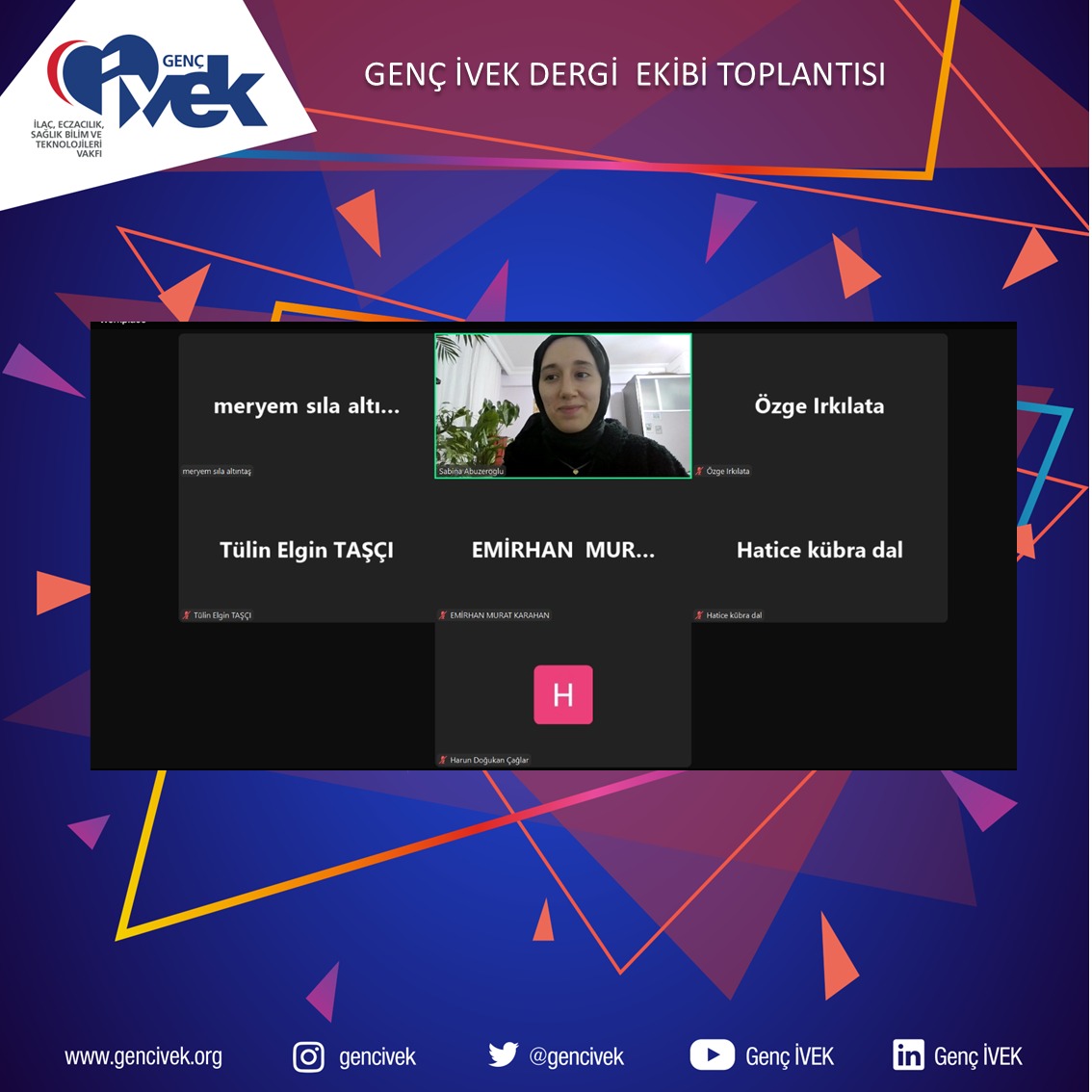  Genç İVEK Dergi Ekibi Toplantısı 