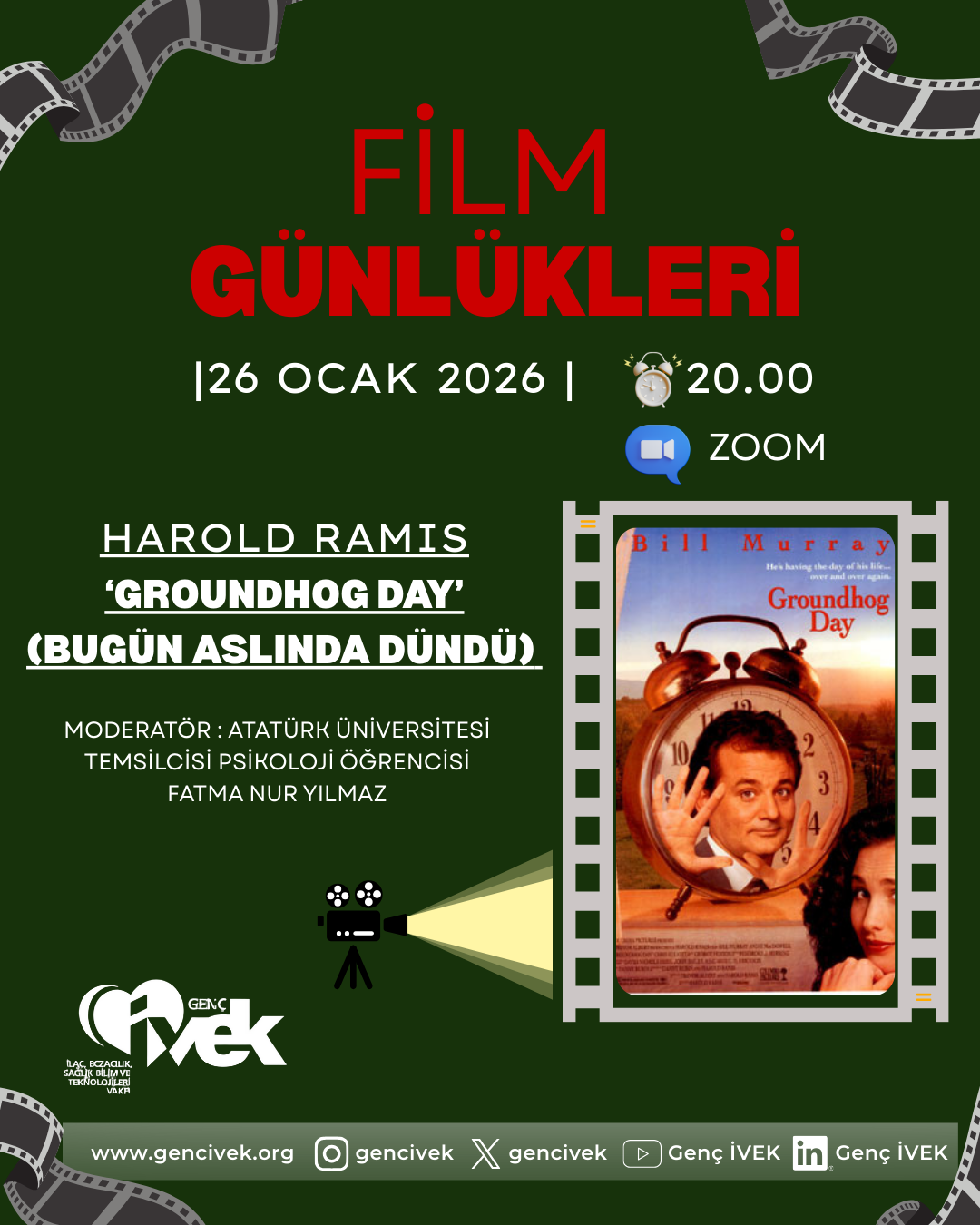 Genç İVEK Film Günlükleri- Groundhog Day (Bugün Aslında Dündü) 