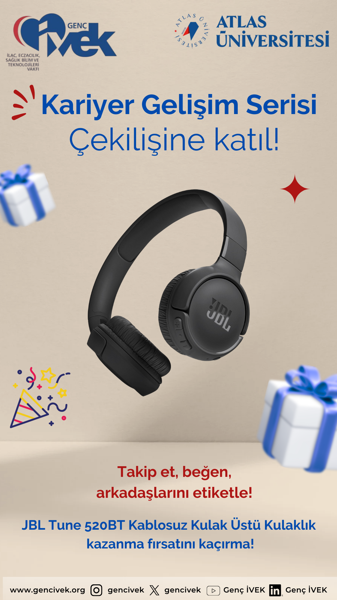  Sürpriz hediyeler Genç İVEK Kariyer Gelişim Serisi’nde seni bekliyor! 